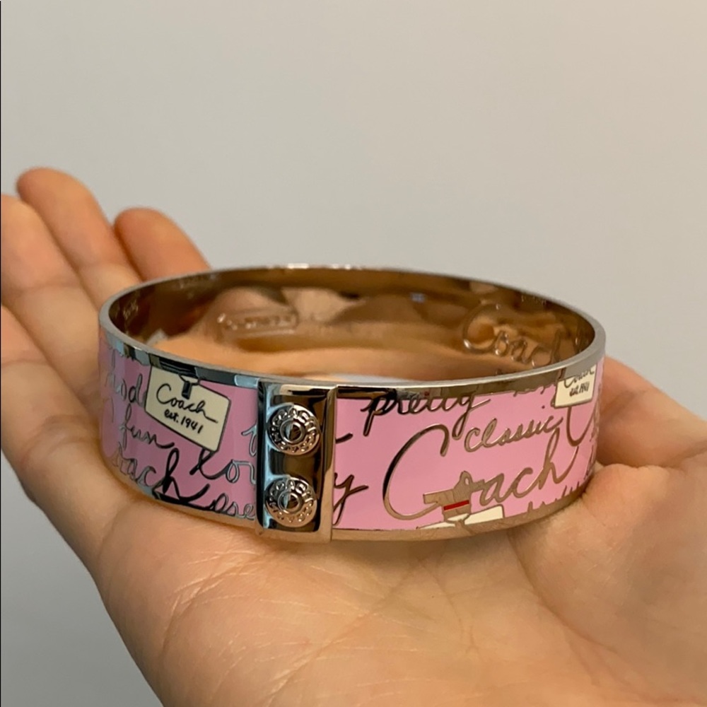 COACH Light Pink Bangle Bracelet